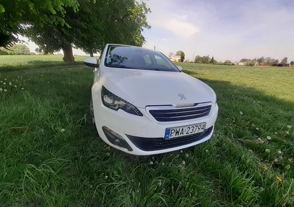 Peugeot 308 cena 38500 przebieg: 116360, rok produkcji 2015 z Wyszogród małe 466